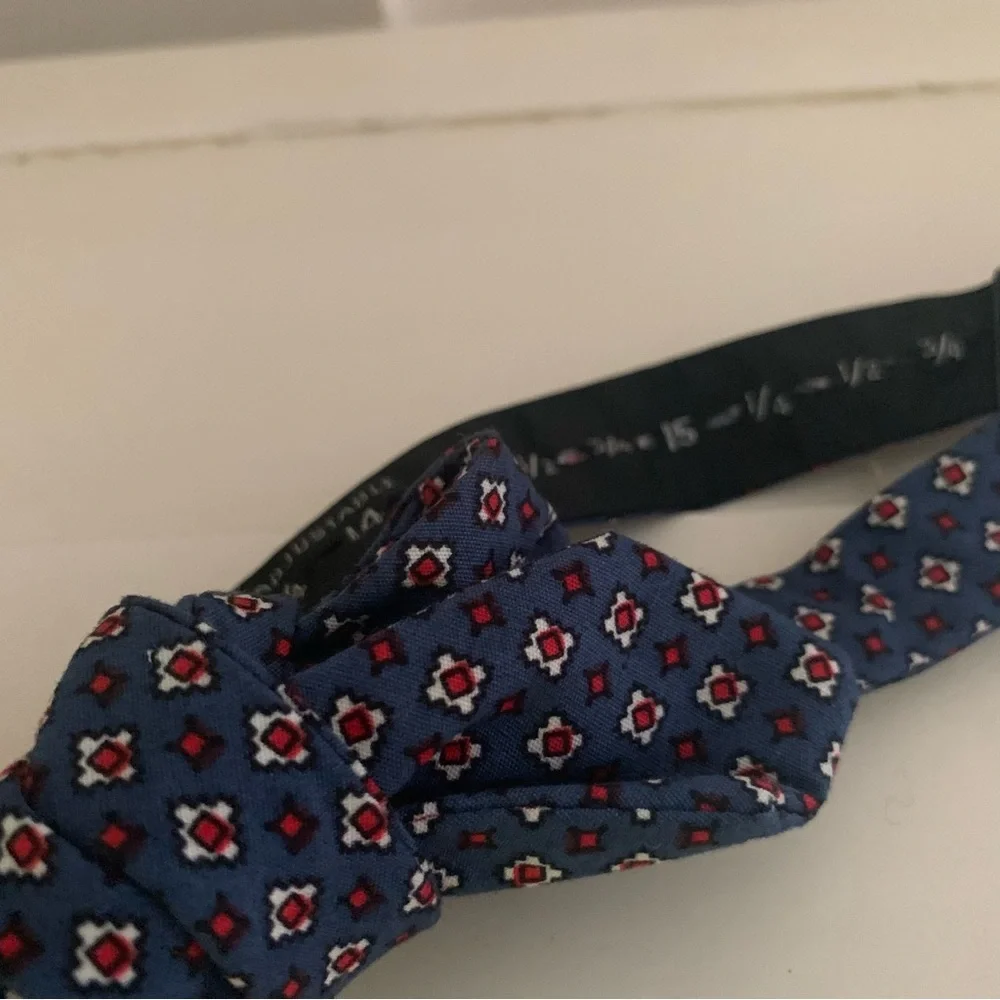 Steven Alan Bowtie Blue Red - Picture 7 of 7